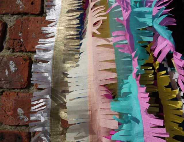 Eco Paper tinsel - Fringed streamer 