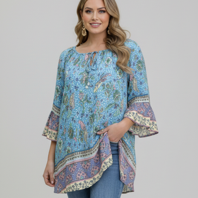 Tunique bohème ample 