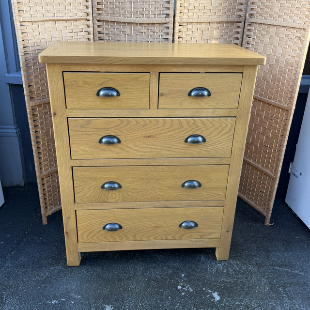 Modern Oak Chest Of Drawers