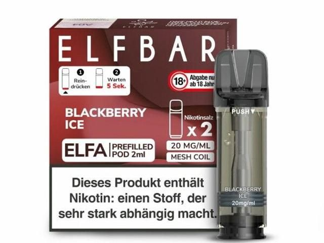 2er Pack Elfbar ELFA CP Prefilled Pod - Blackberry Ice