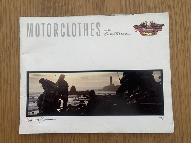 Harley-Davidson 1992 Motorcycle Clothes Collection Sales Brochure