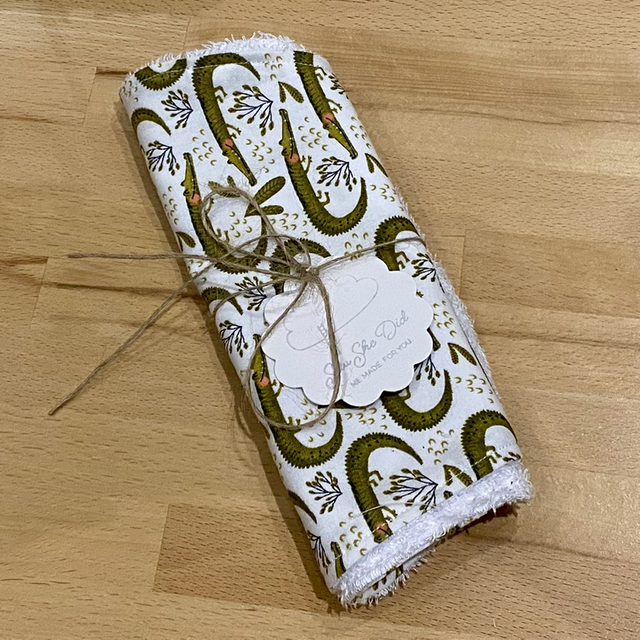Baby Burp Cloth - Alligators