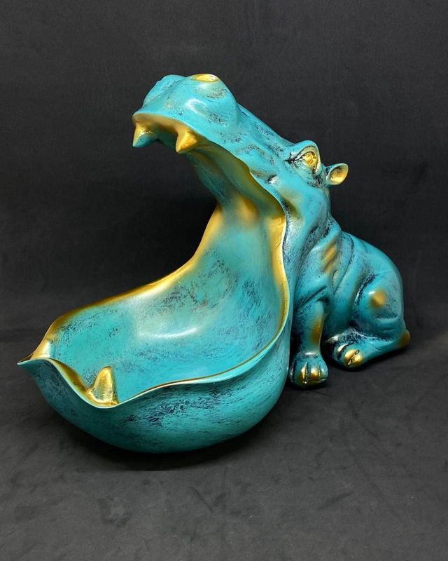 Hippopotame grande bouche 