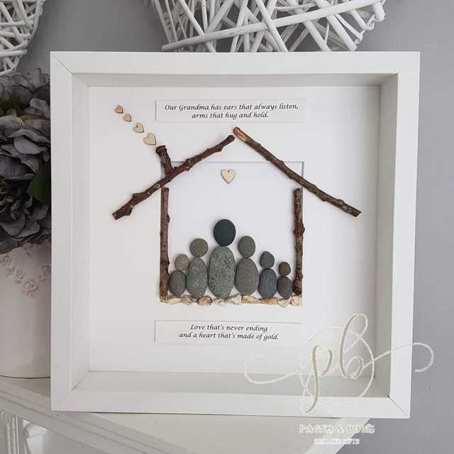 Our nana has ears that always listen | Nana&#039;s house pebble picture 