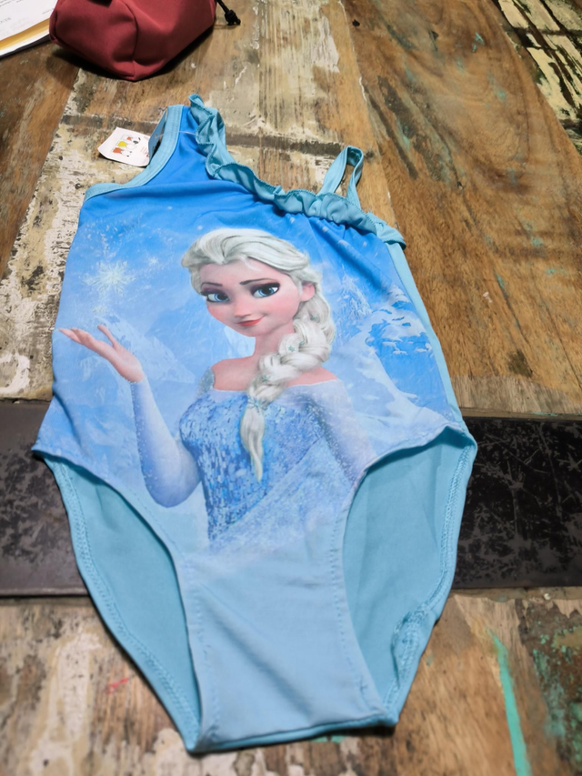 MAILLOT REINE DE NEIGE 3/4 ANS 