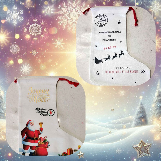 Chaussette de noël (2 styles)