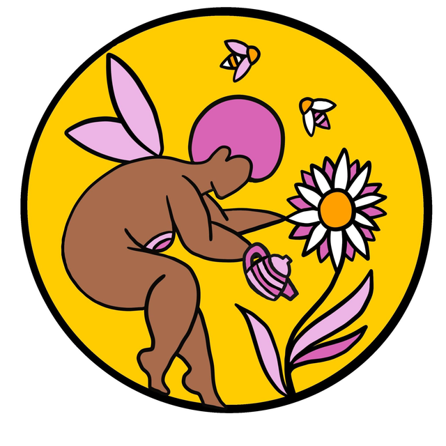 Queen Bee mat-mirror effect sticker v1