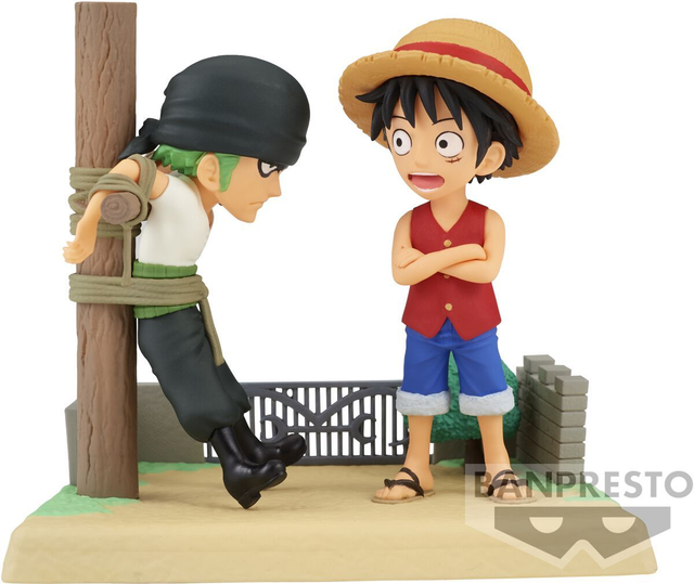One Piece: Monkey D Luffy &amp; Roronoa Zoro One Log Stories Figure