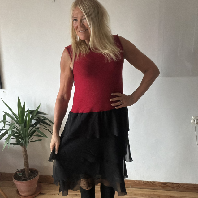 Elegant Handmade Merino Wool & Silk Dress ✨