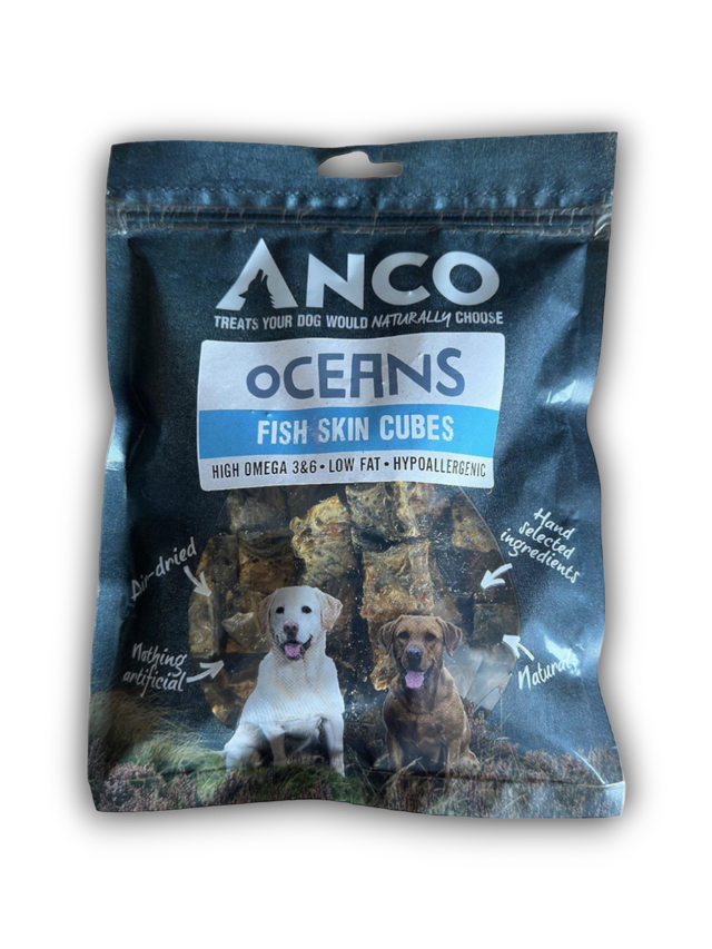 Oceans Fish Skin Cubes 100g
