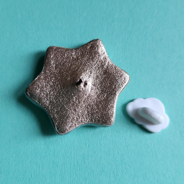 Smiley Star Pin Badge