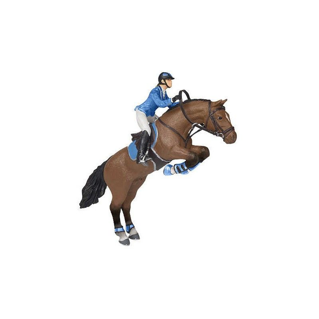 Cheval saut d'obstacle &amp; cavalière PAPO