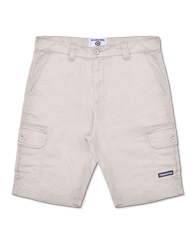 Lambretta Cargo Shorts - Oatmeal 