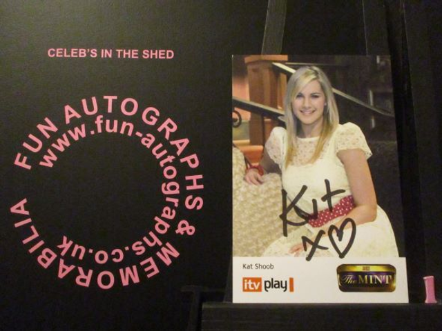 Kat Snoob Authentic Autographed The Mint 6x4 Cast Card (1)