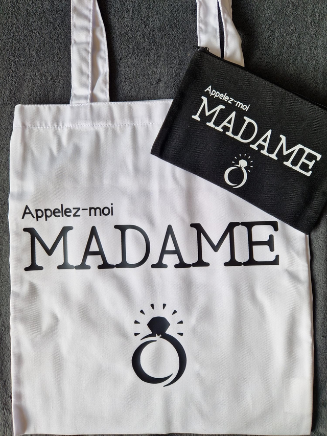 Totebag + pochette - Appelez-moi Madame