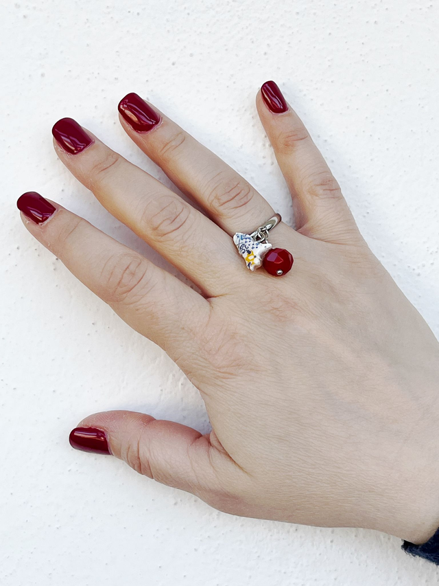 Anello Luglio Fatto a Mano Regolabile e Personalizzato Mese di Nascita