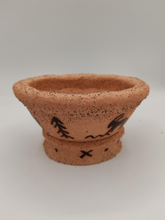 Vase style rupestre taille moyenne