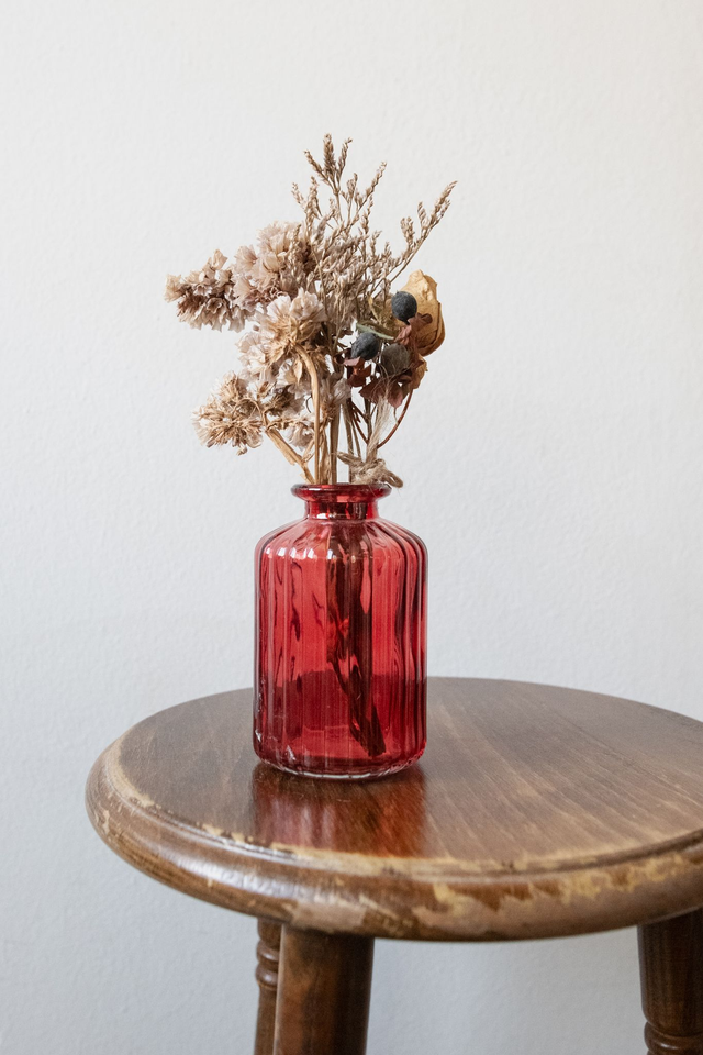 Love Spell Vase 🌹 Vase + fleurs séchées