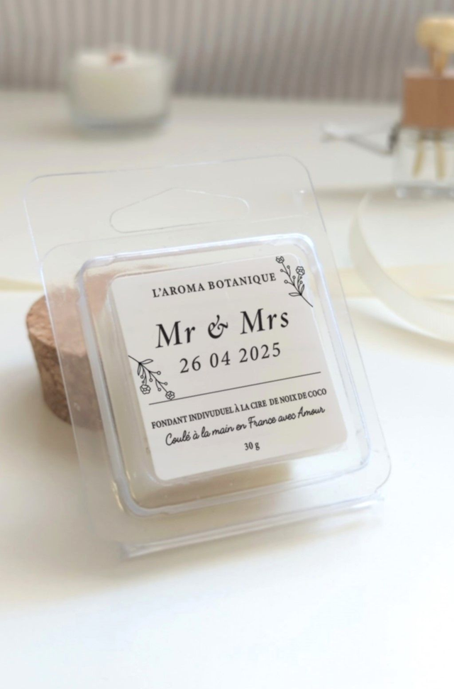 Fondant parfumé minimaliste à personnaliser