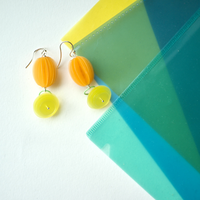 Schulmäppli Orange/Gelb