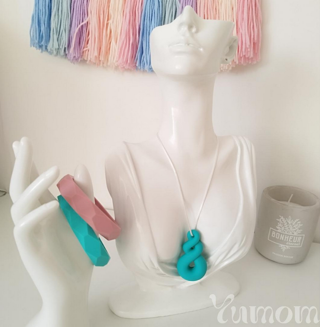 Pendentif Goutte - Collier à mâcher en silicone, TDAH, TSA