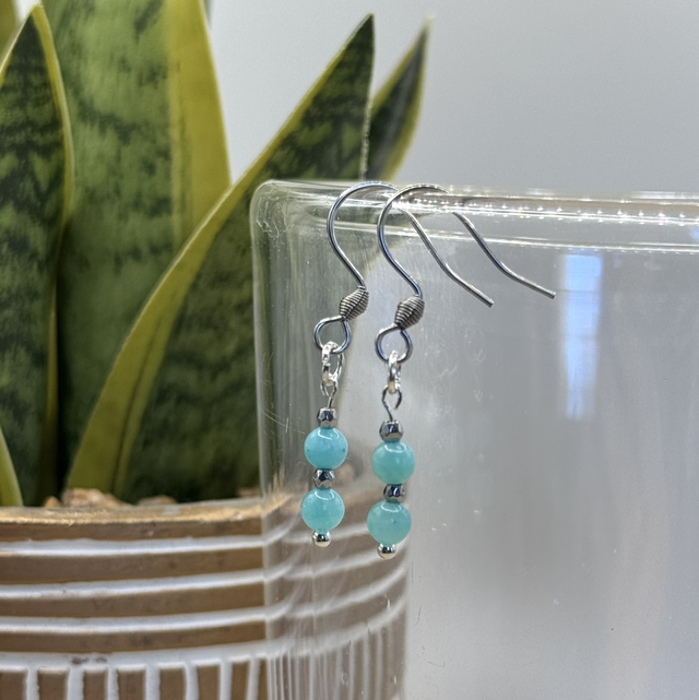 Boucles Amazonite 