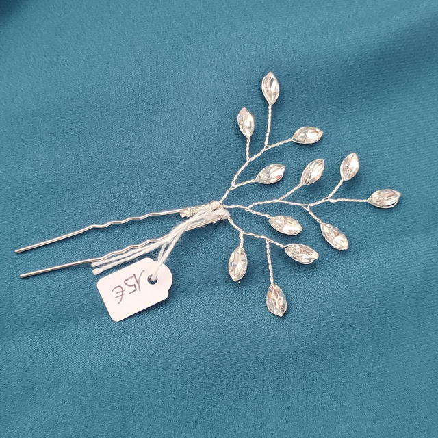 Épingle pour coiffure de mariage argenté 