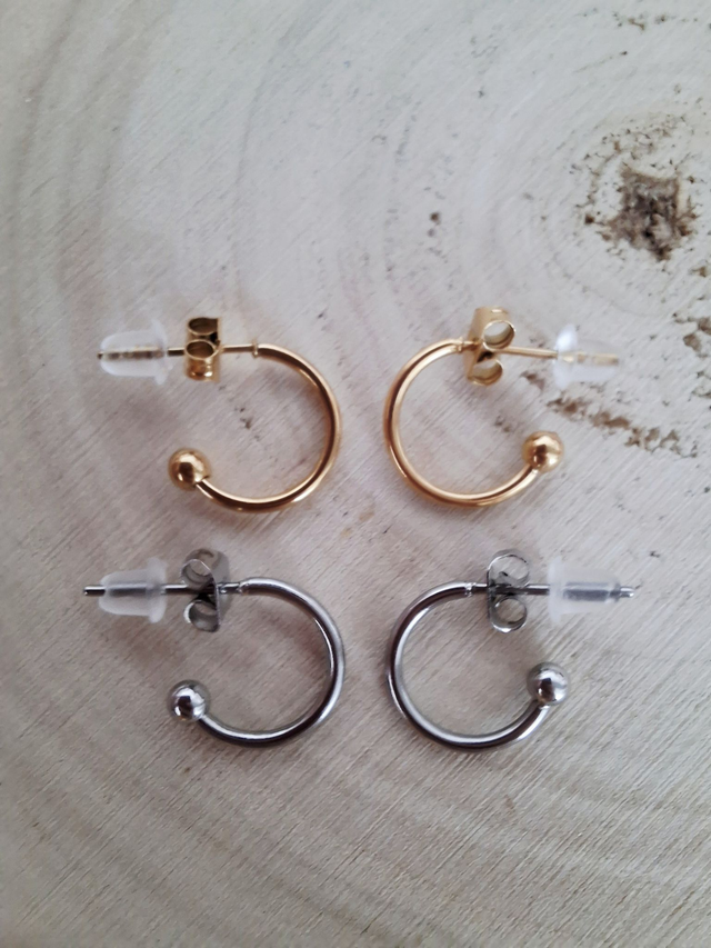 Créoles ouvertes pour pampilles interchangeables en perles 