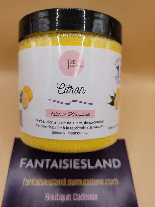 Sucre Aromatisé Citron Pot de 250g   