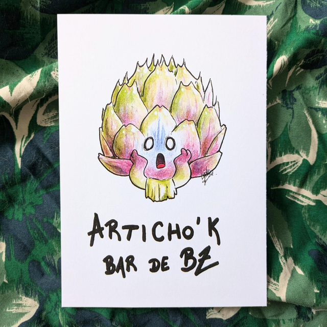 Carte postale Articho'k bar de bz