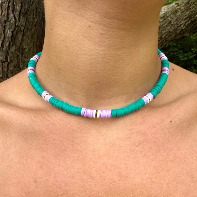 Collier Vynil Lila