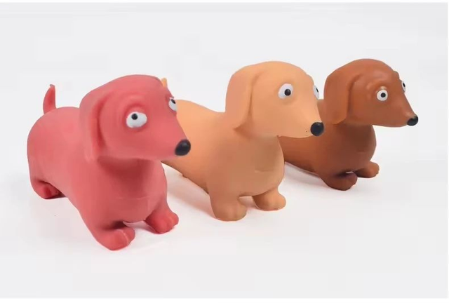 NoStresso Anti-Stress Teckel geel