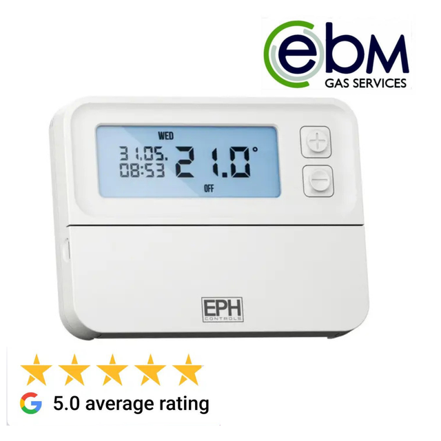 F) EPH Digital RF programmable room Thermostat (Supply & Fit) 