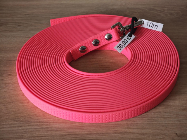 Longe rose de 10m, Sans poignée &amp;16mm de largeur 