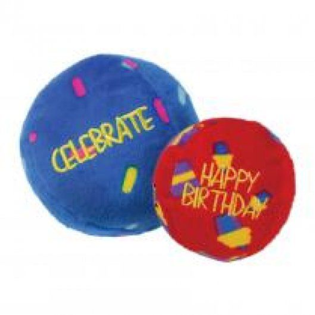 KONG Occasions Birthday Balls 2pk Medium
