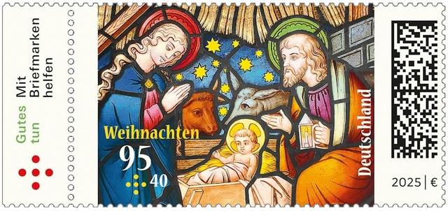 10er Set Weihnachtsmarken