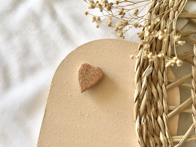 Pin’s Coeur Paillettes colorées