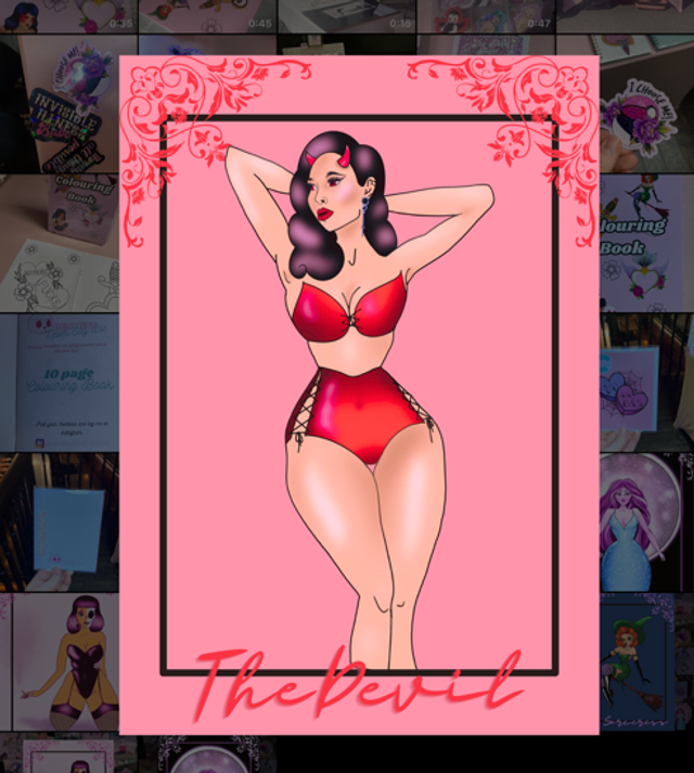 The Devil Tarot Card Art Print