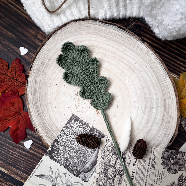 Feuille de chêne (personnalisable pour créer votre bouquet)
