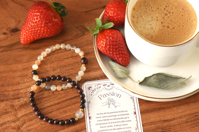 Duo Passion - Grenat &amp; Pierre de lune