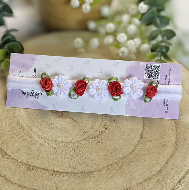 Bandeau bébé thème fleurs