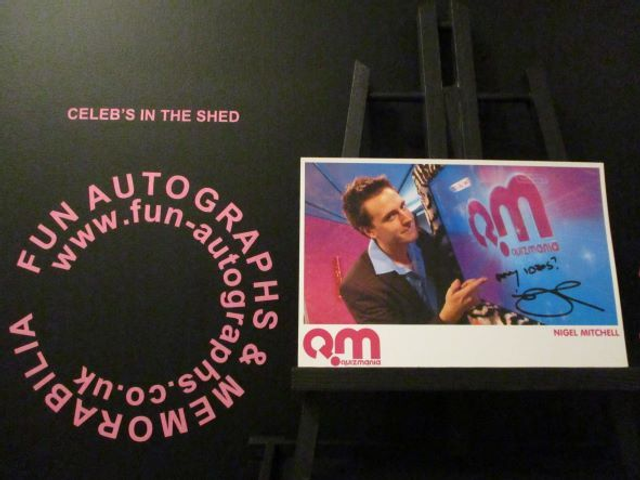 Nigel Mitchell Authentic Autographed Quizmania 8x6 Cast Card