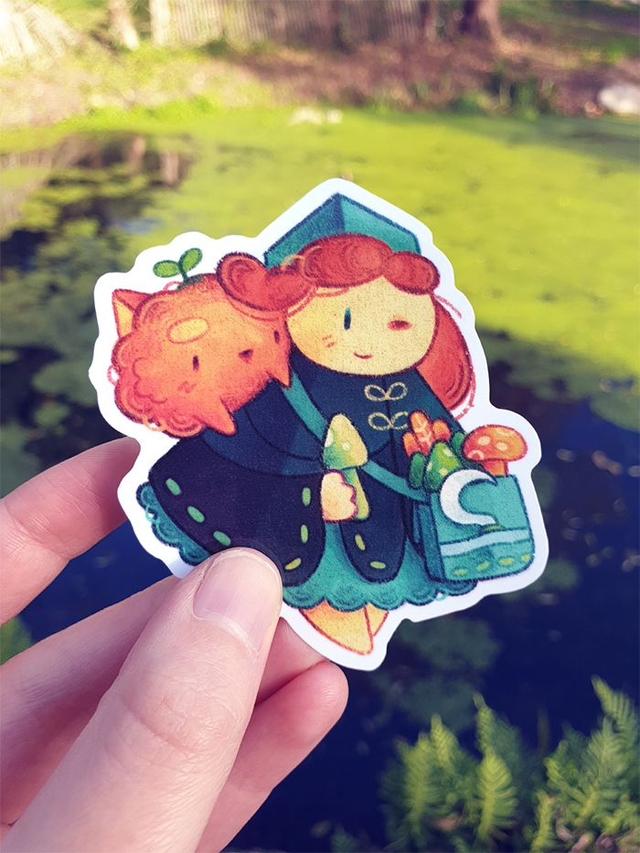 Sticker « Cueillette aux champignons »