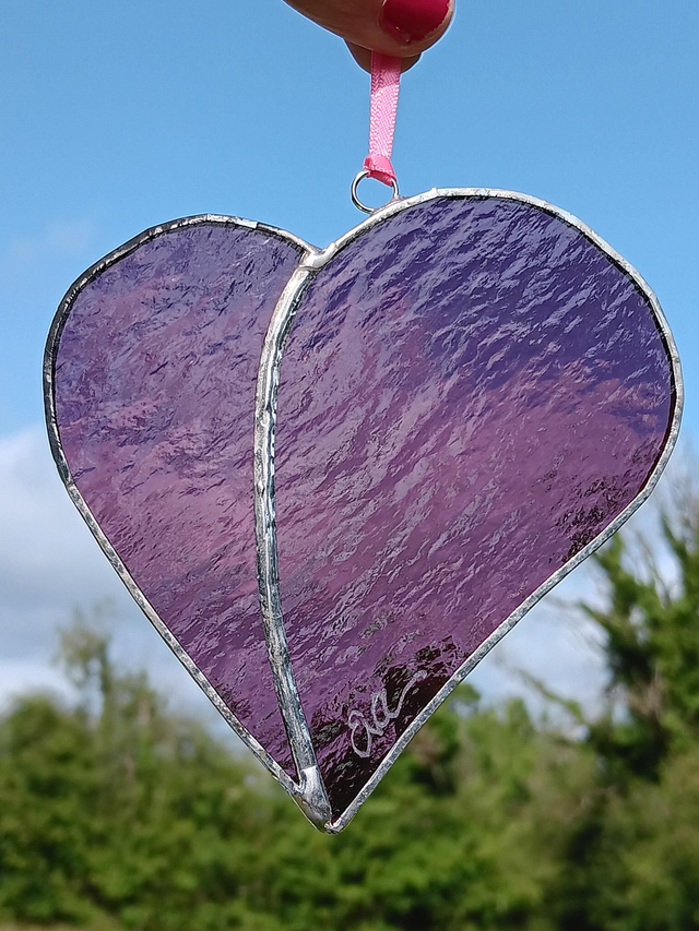 Stained glass heart