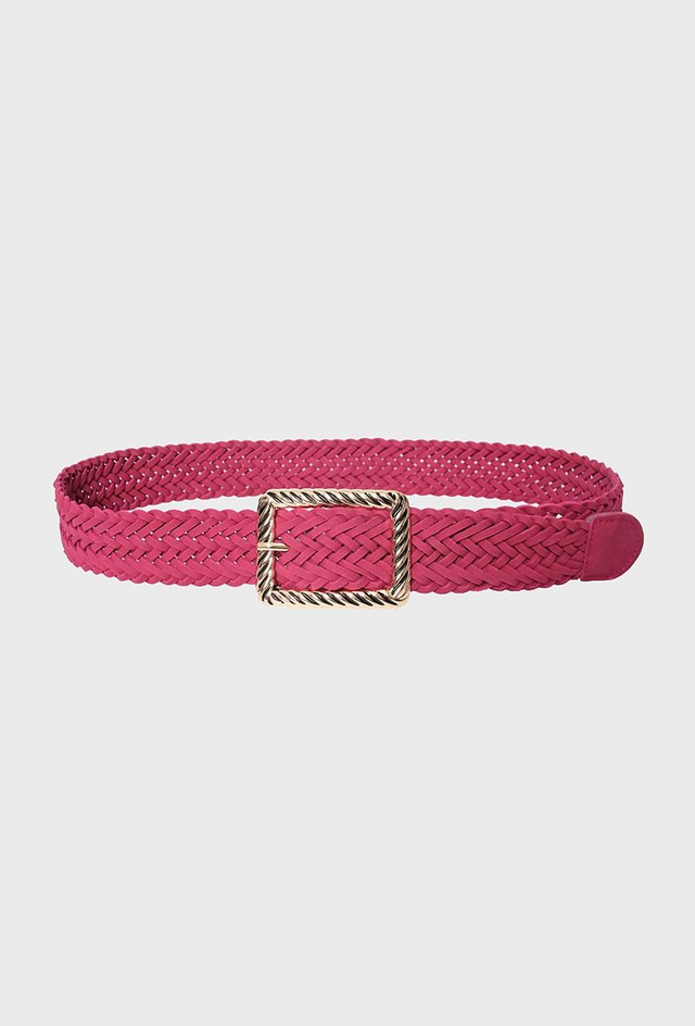 Ceinture tressé fuschia