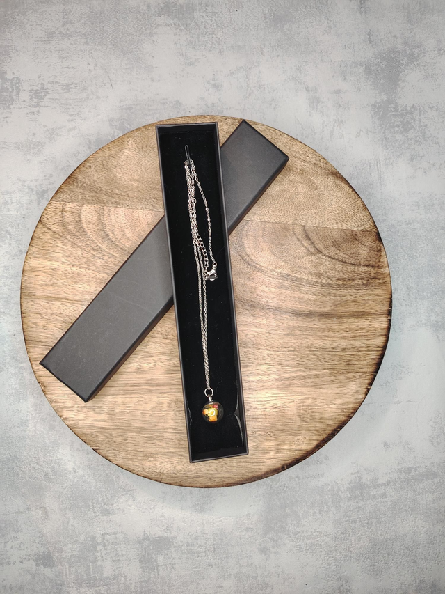 pendentif boule fleurie