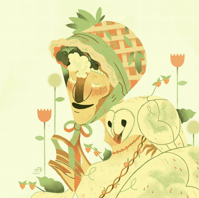 "Raspberry Pie Hat" Print