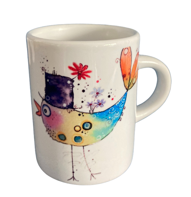 Keramiktasse "Vogelbräutigam"