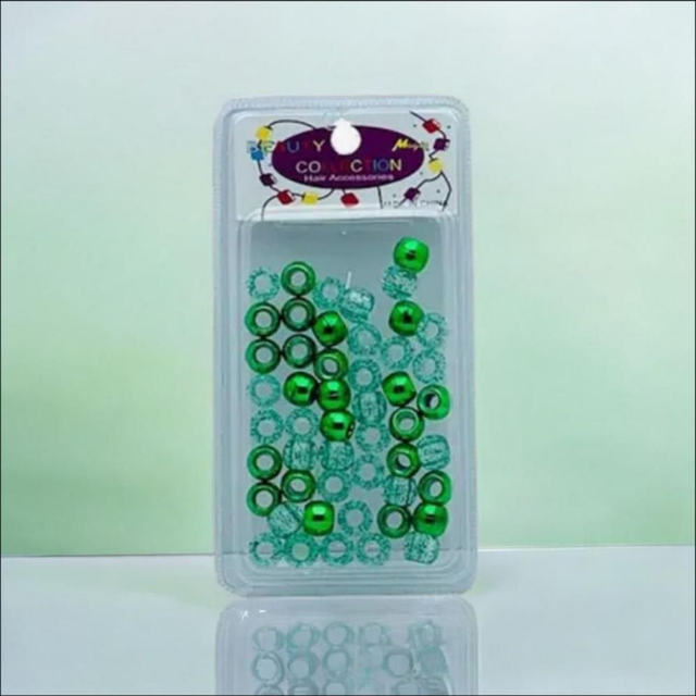 Magic Hair Beads MET2 – Green | Styling Accessories
