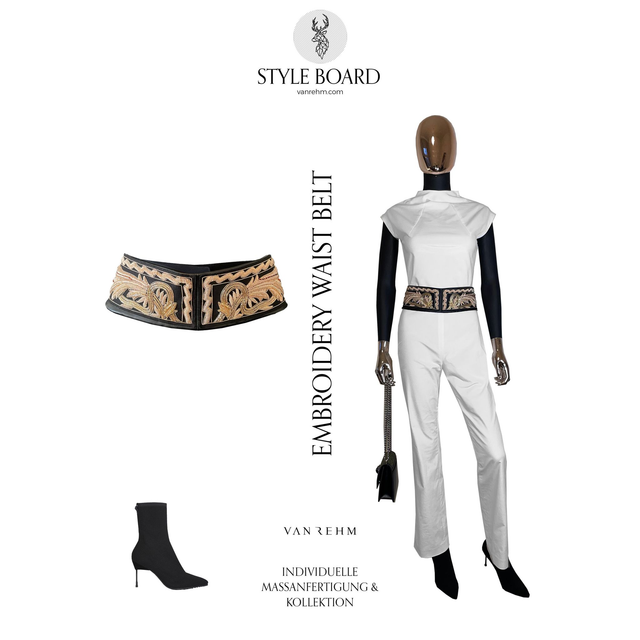 Embroidery Waist Belt